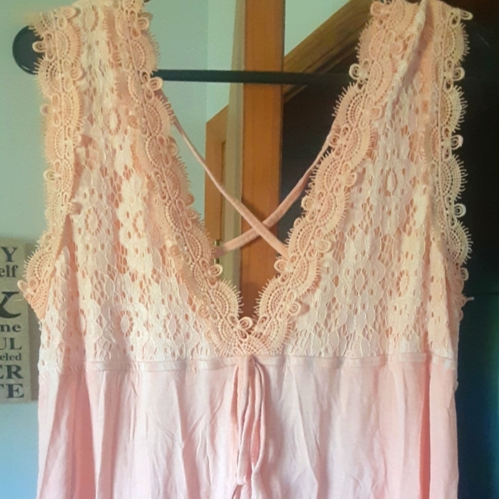 Babydoll Fit Lace Tank